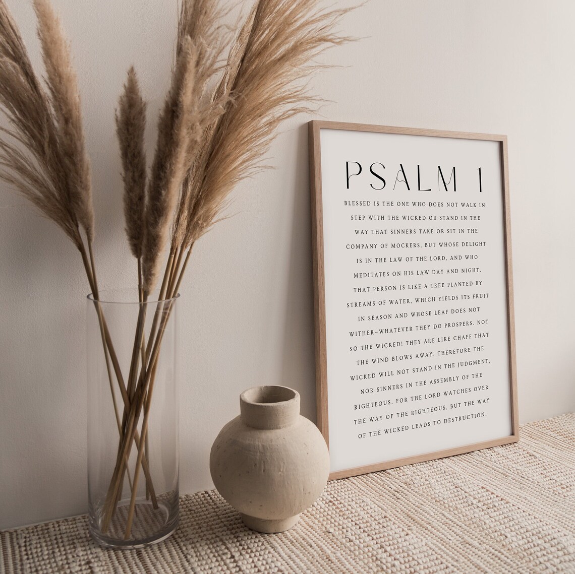 Psalm 1 Bible Verse Print, Christian Scripture Art (digital Download ...