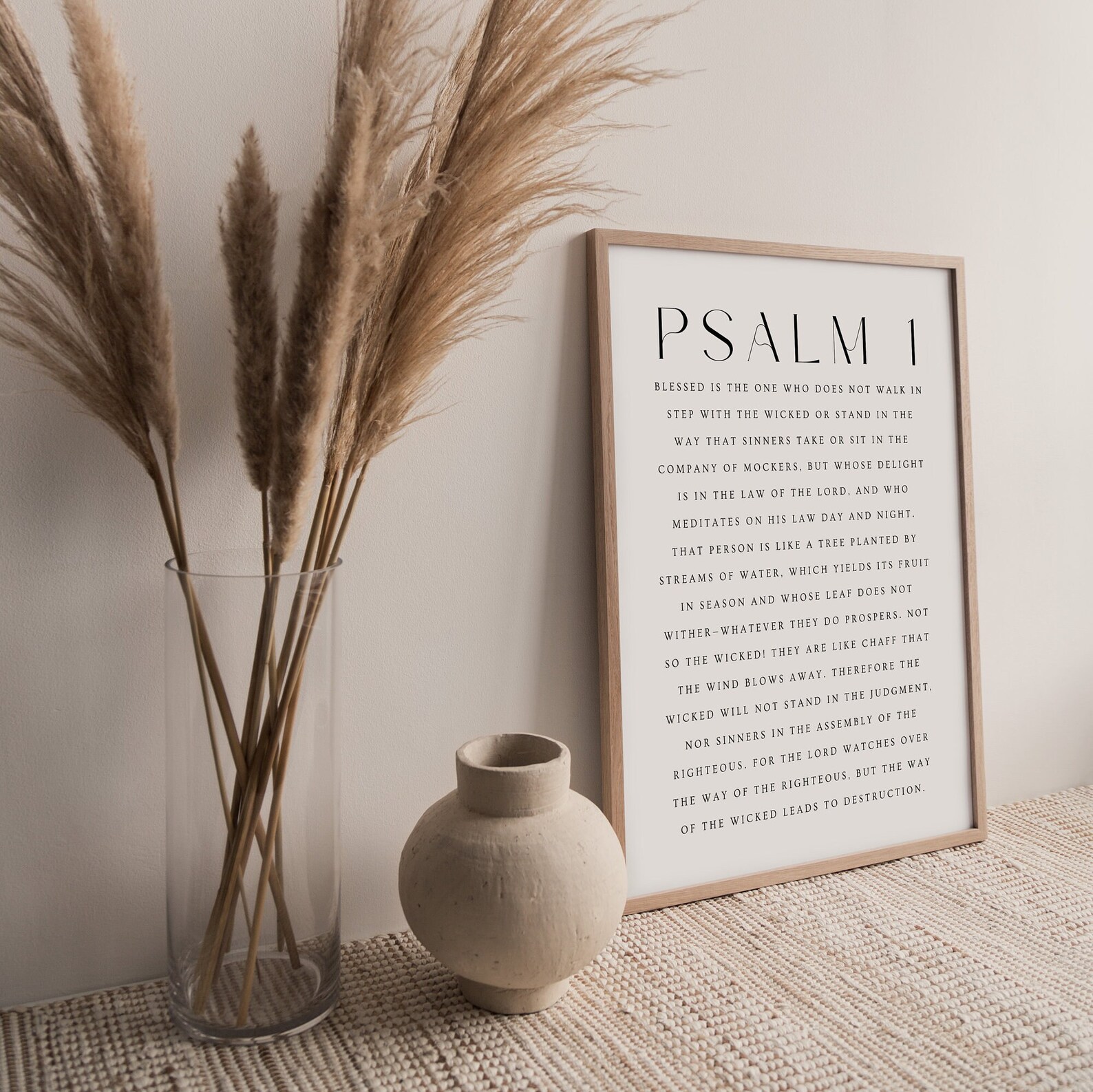 Psalm 1 Bible Verse Print, Christian Scripture Art (digital Download ...