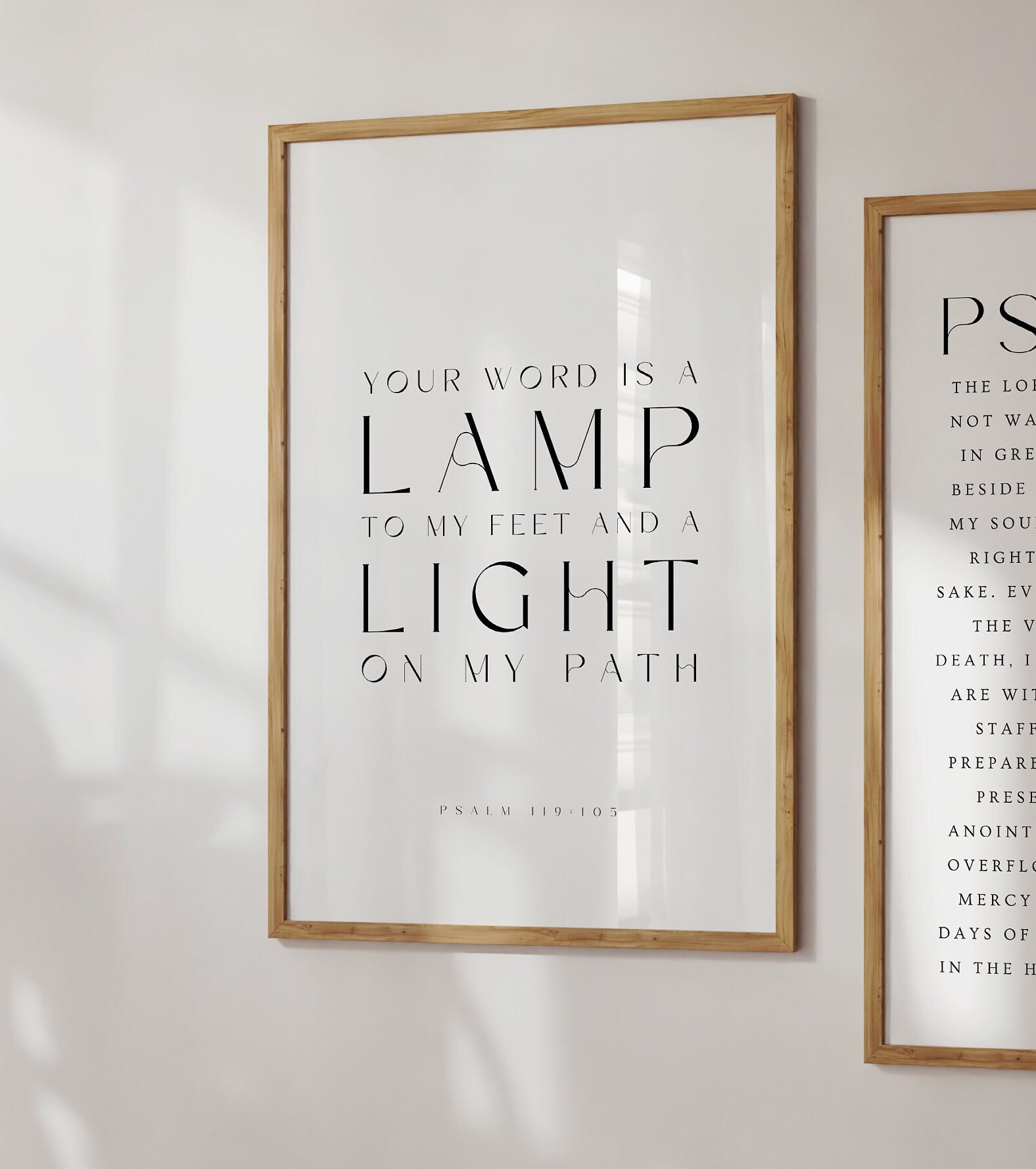 Psalm 119:105, Your Word is a Lamp to My Feet, Bible Verse Printable ...
