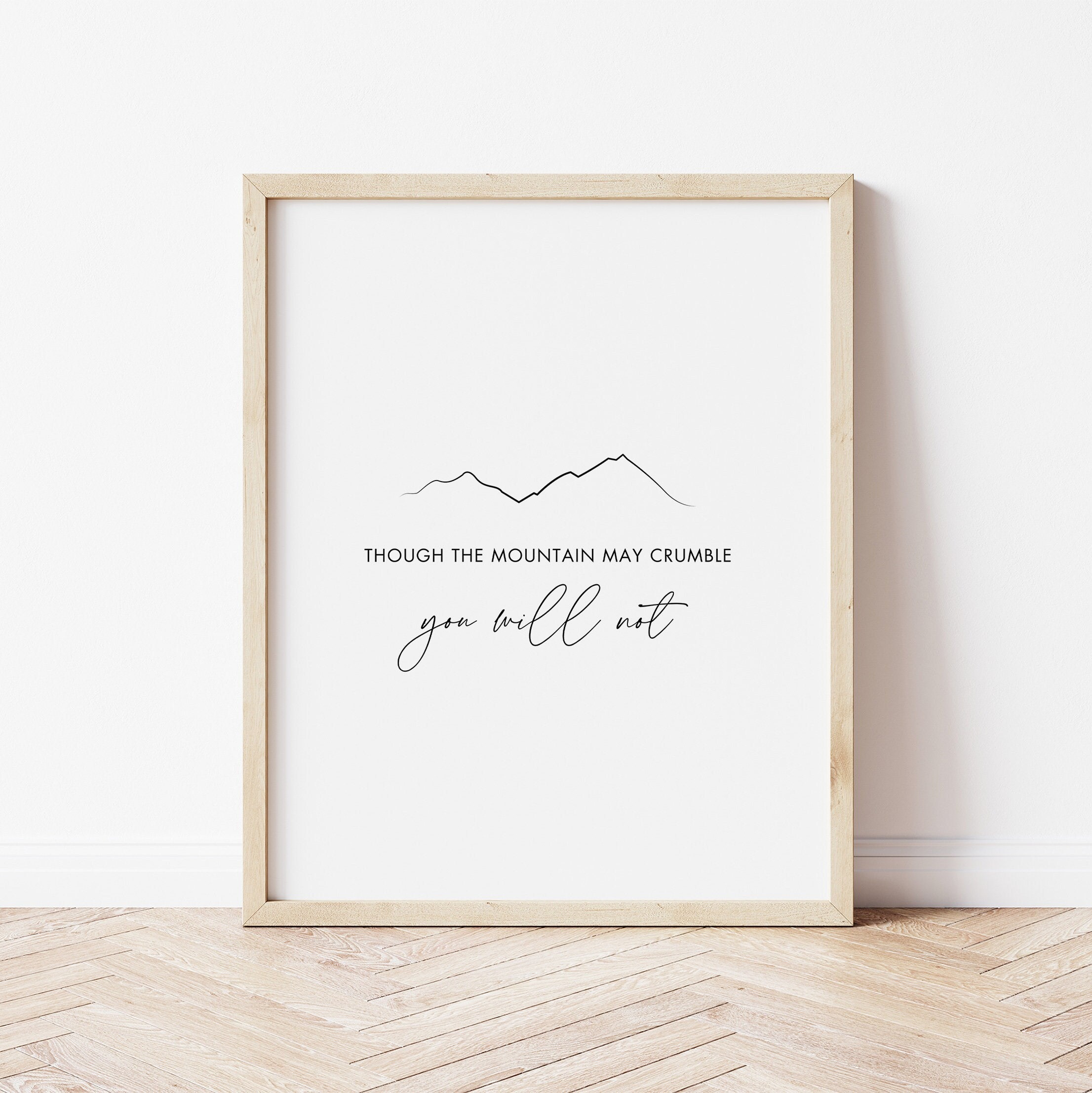 Isaiah 54:10, Bible Verse Printable, Mountain Wall Art, Scripture Printable, Mountain Printable, Bible Verse Wall Art, Christian Wall Decor