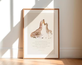 Spreuken 3:5-6, vertrouw op de Heer met heel je hart, christelijke kinderkamer kunst aan de muur, afdrukbare kinderbijbelvers, kinderkamer schrift kunst aan de muur