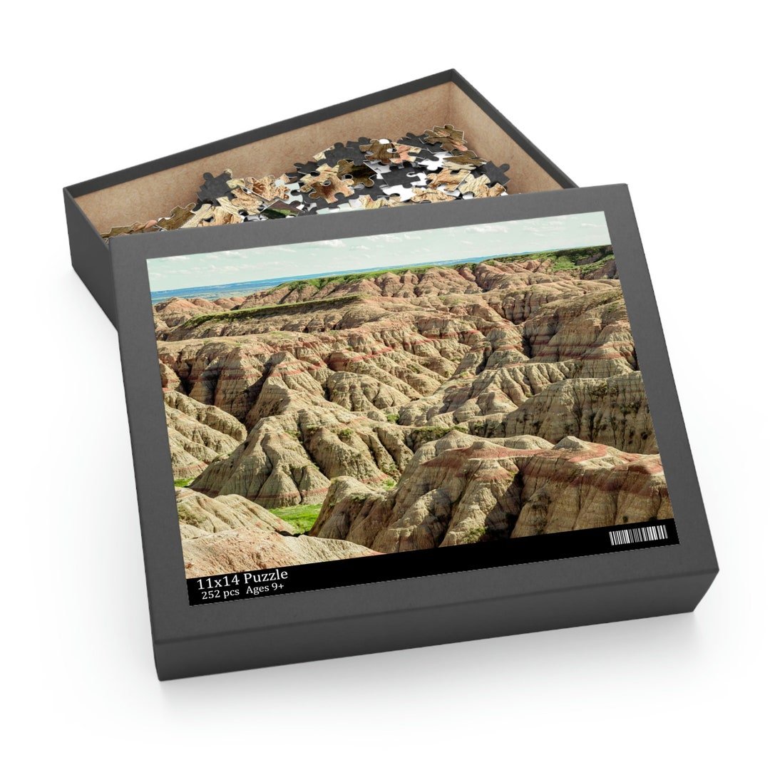 Puzzle 120, 252, 500piece, Badlands Puzzle, South Dakota Puzzle, Badlands National Park