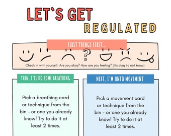 Let&#39;s Get Regulated! Body Break and Breathing Cards Set