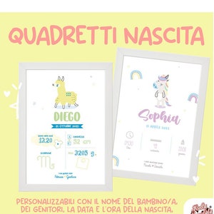 Personalized birth picture of a boy/girl - high resolution pdf