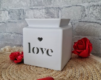 Brule parfum - Love - Saint Valentin - Bruleur cire - Fondant parfume - Cadeau couple