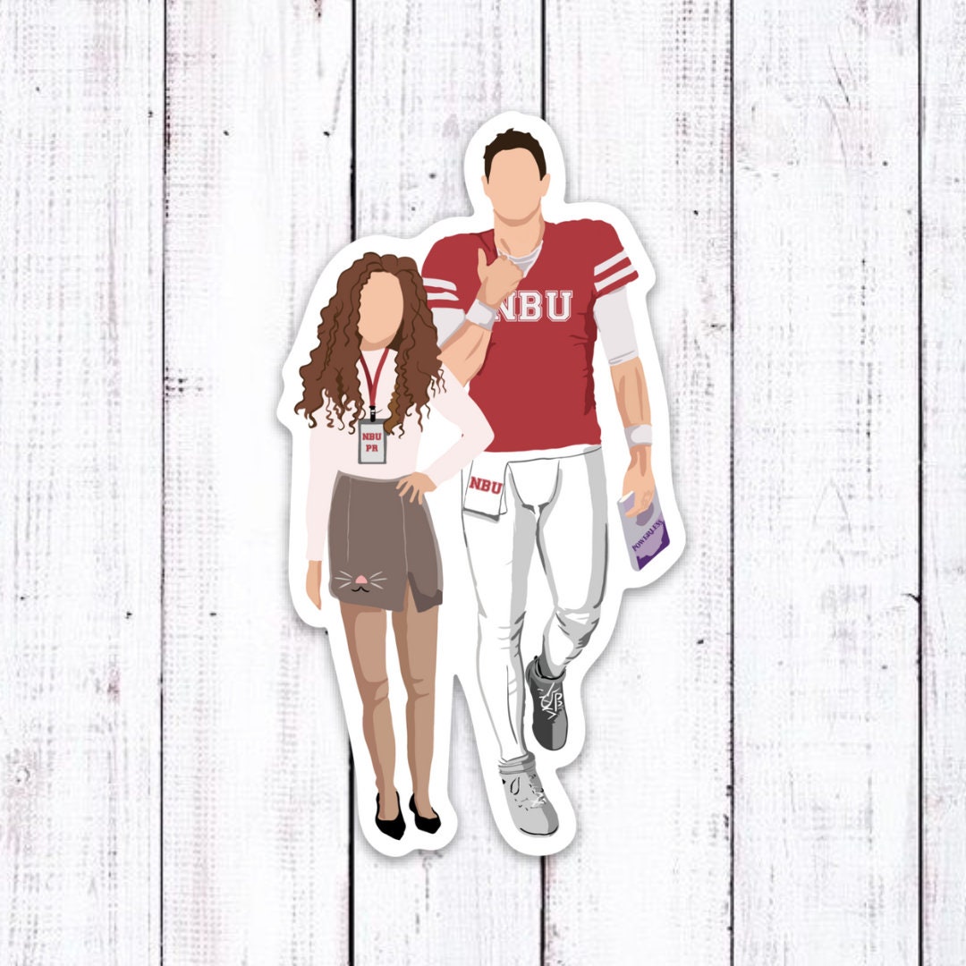 Blind Side Couple Sticker Clay Johnson & Giana Jones Red Zone Rivals Booktok Kandi Steiner