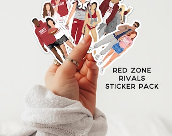 Red Zone Rivals sticker pack | Kandi Steiner