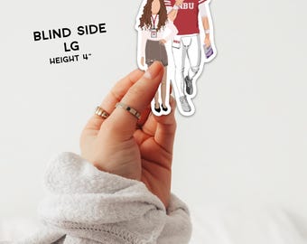 Blind Side Couple Sticker | Clay Johnson & Giana Jones | Red Zone Rivals | Booktok | Kandi Steiner | Sports romance