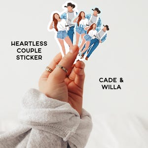 Herzlose Elsie Sticker | Cade Eaton & Willa Grant | Chestnut Federn | Booktok | Kleinstadt Romantik | Cowboyromanze