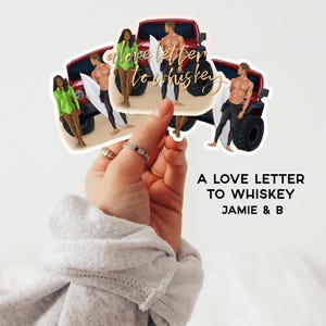 Una carta de amor al whisky Pegatina / Kandi Steiner