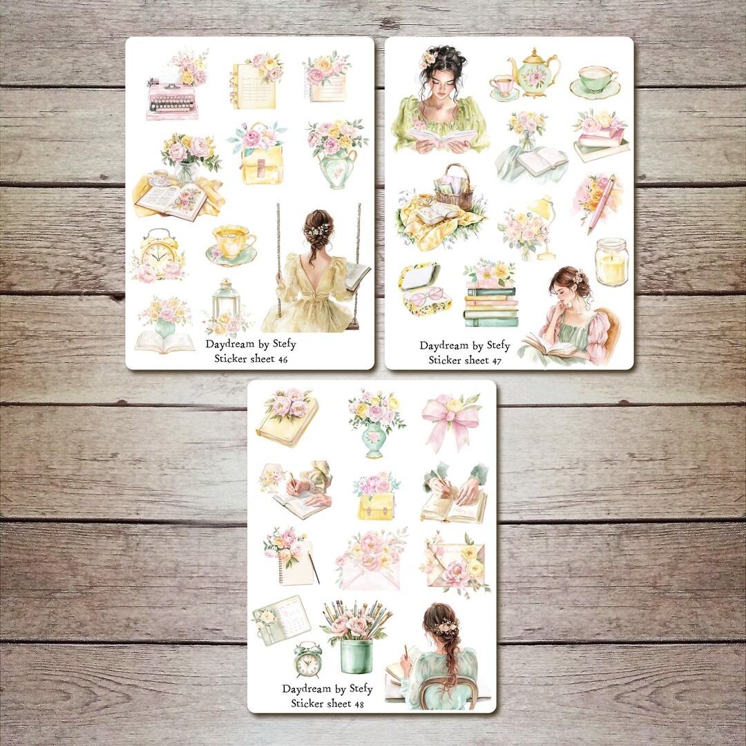 Sticker Book Spring Sticker Sheet - Spring Planner | Planner Stickers, Bujo Stickers ...
