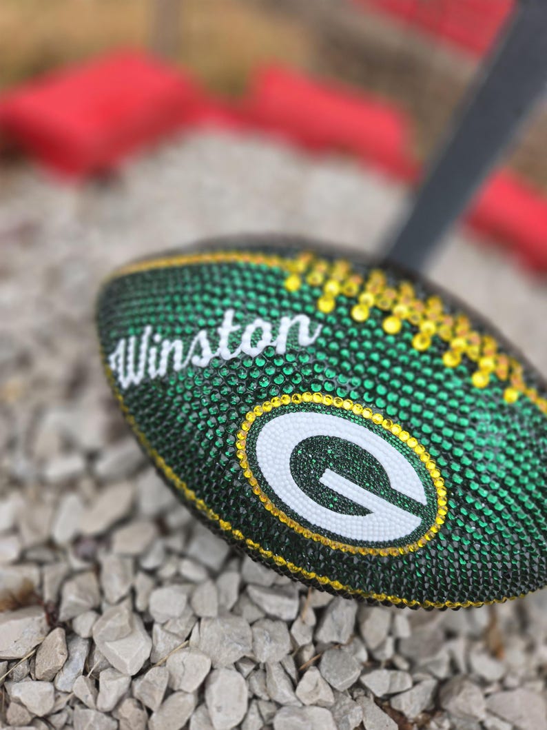 Bedazzled Football - Etsy