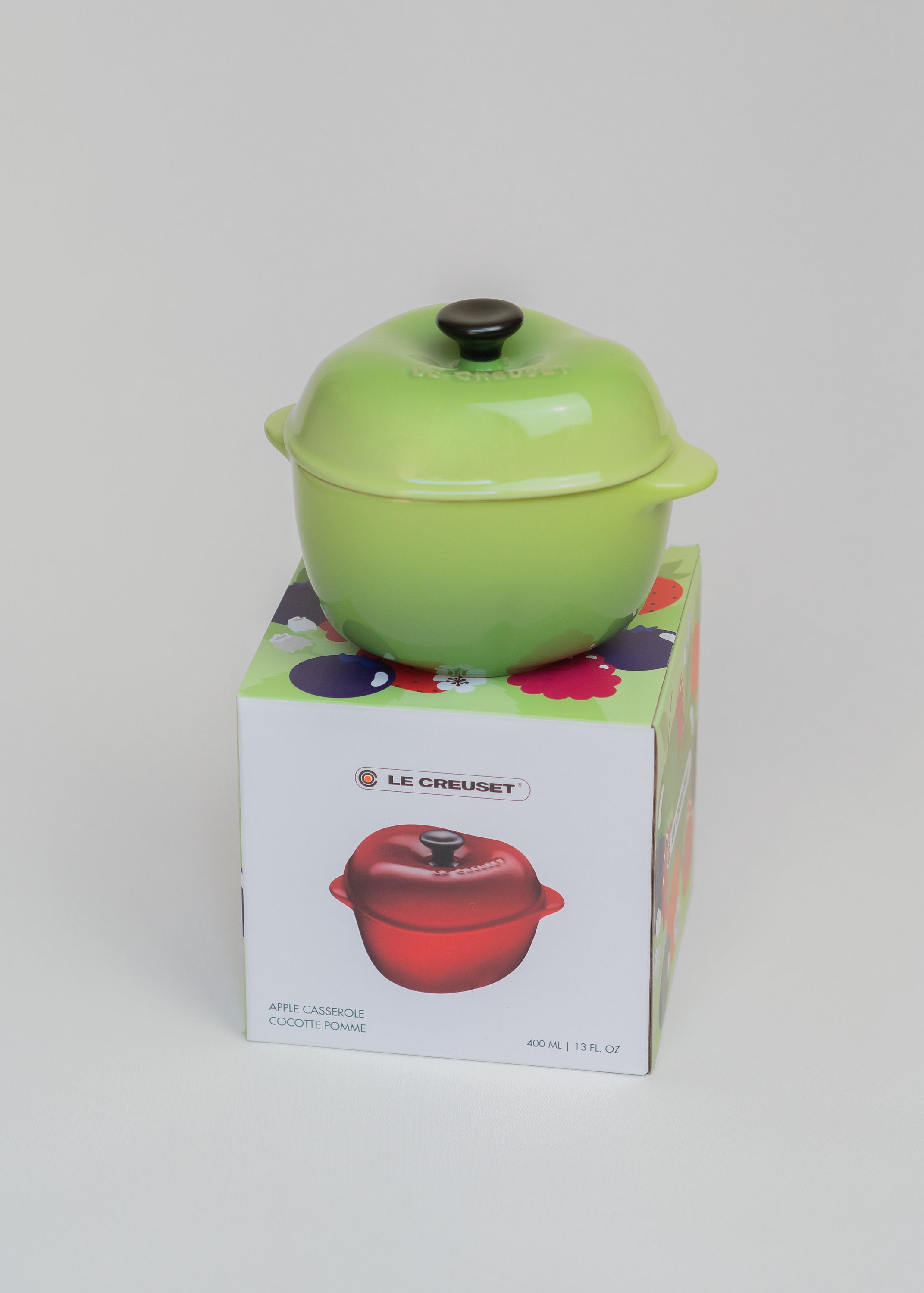 【美品】LE CREUSET　アップルココット フルーツグリーン　18cm 美品】LE CREUSET アップルココット フルーツグリーン 18cm