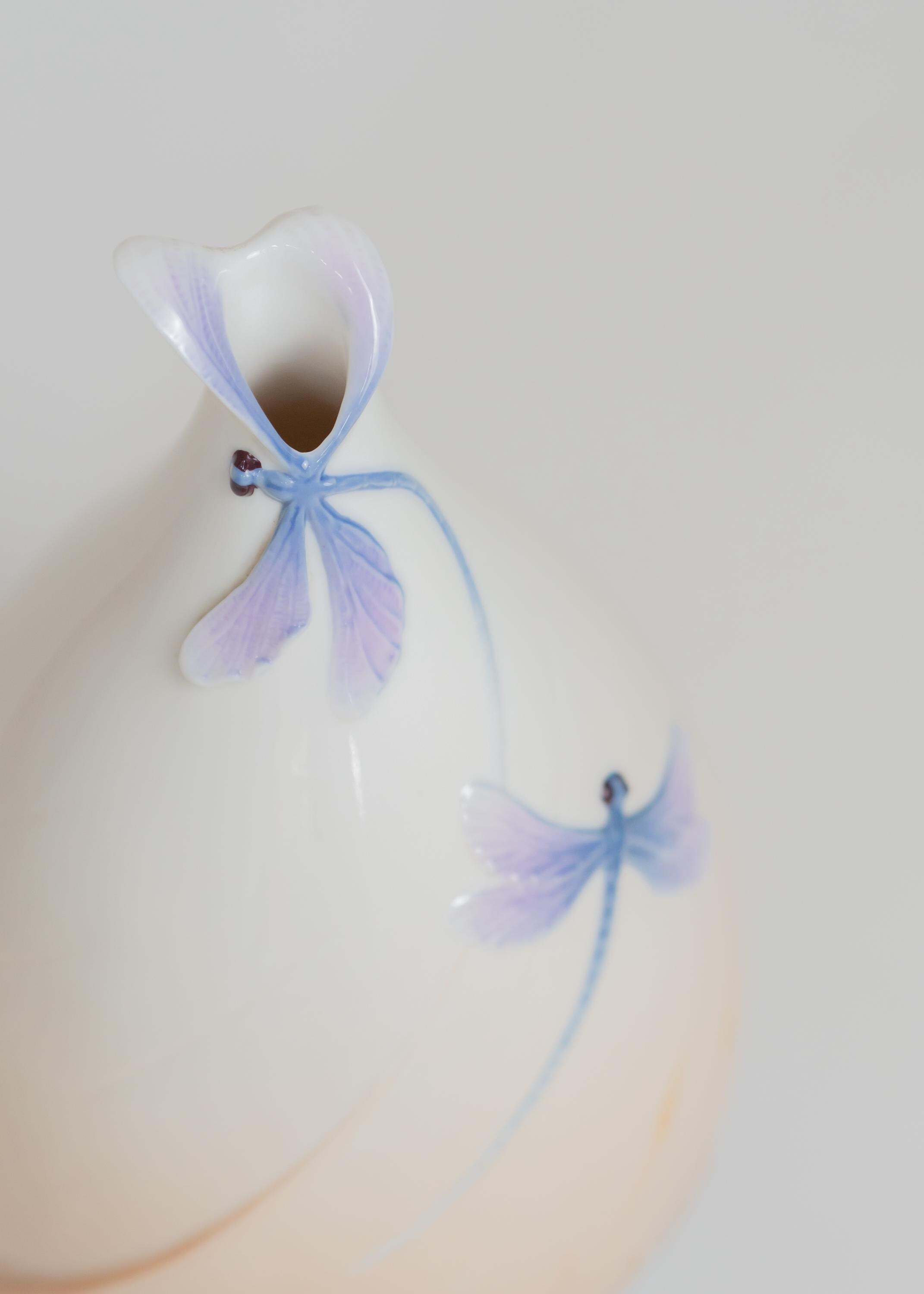 Franz Porcelain Dragonfly Vase Designed by Jen Woo | XP1904 - Etsy