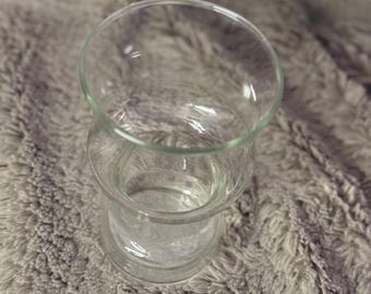 Libbey Glass Un-Candle Floating Wick Candle Holder