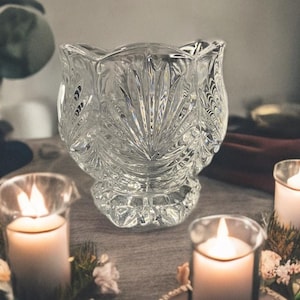 Crystal Clear Sigantures Votive Candle Holder, Crystal Candle Holder