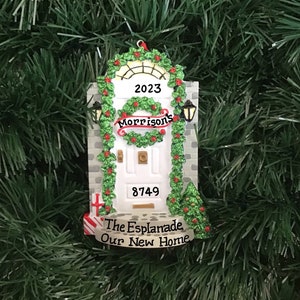 Our First Apartment Our New Home My First apartment - White Door Personalized Ornament - New Home - Housewarming Gift , Real Estate Client
