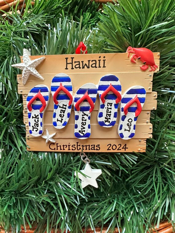 ビーチサンダル5足 - 5人家族 - ビーチバケーション - パーソナライズ
