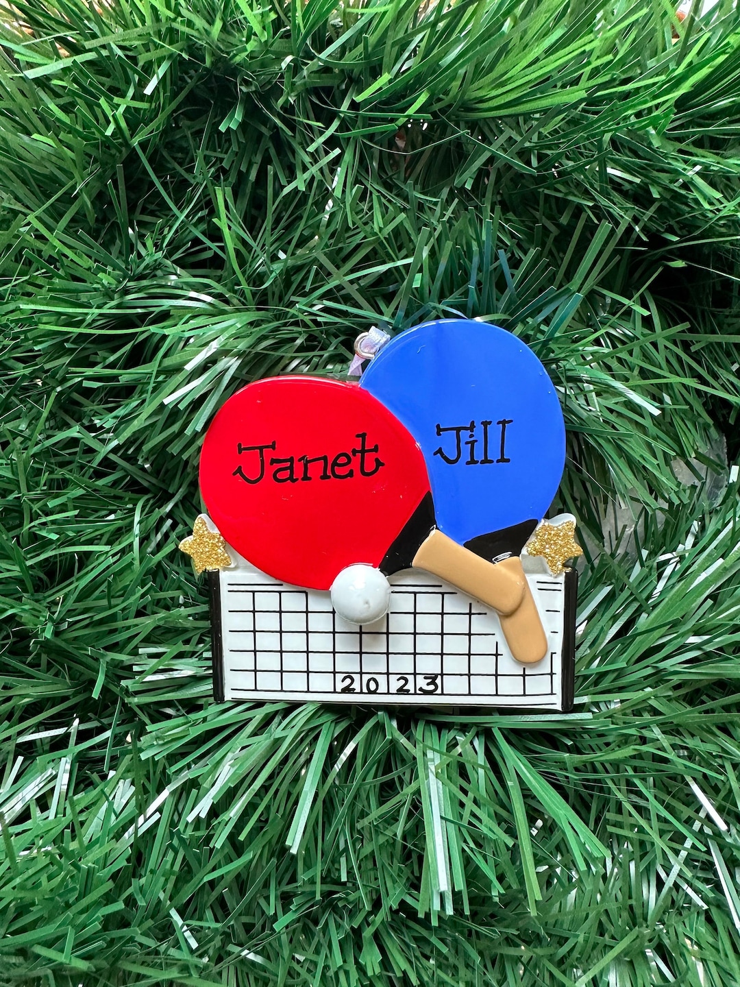 Table Tennis Ping Pong Red Blue Paddles Ball Sports Team Coach