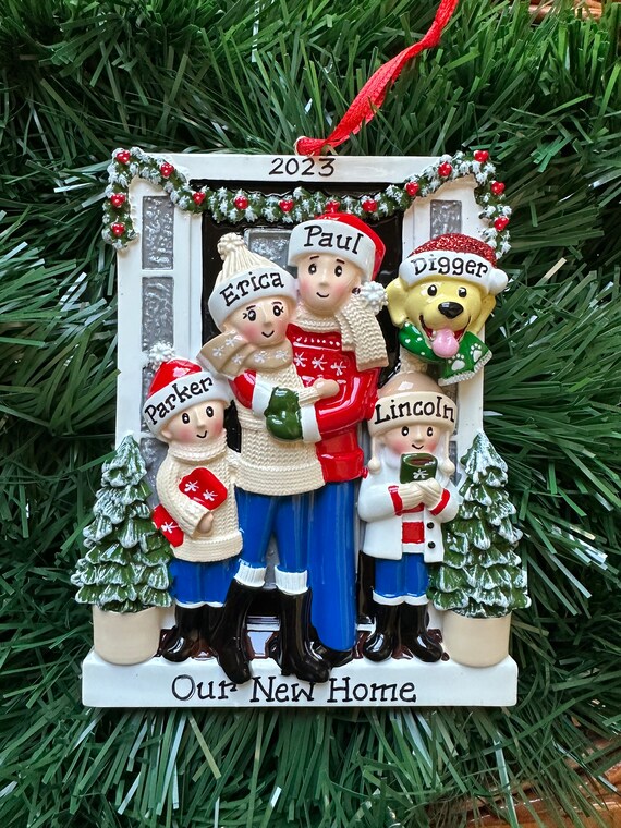 Personalized First Christmas as Neighbor Christmas Ornaments 2023 New  Neighbor Ornament Family 1st Xmas Decoration Gifts for Women Men Holiday
