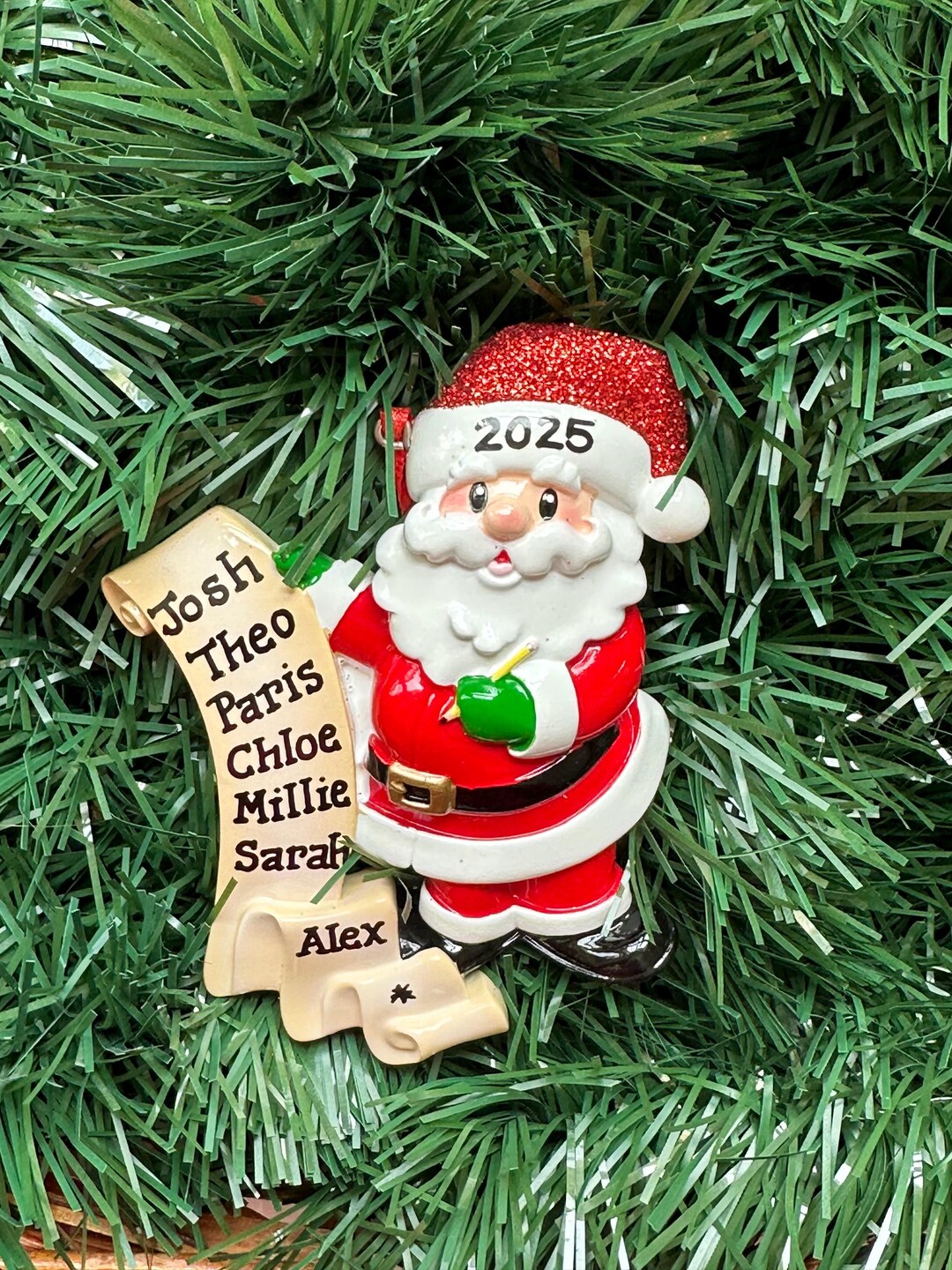 サンタさんのいい子リスト - 8つの名前 - パーソナライズされた