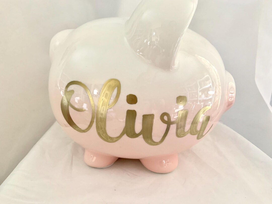 Raspberry Ombre Piggy Bank main image 0