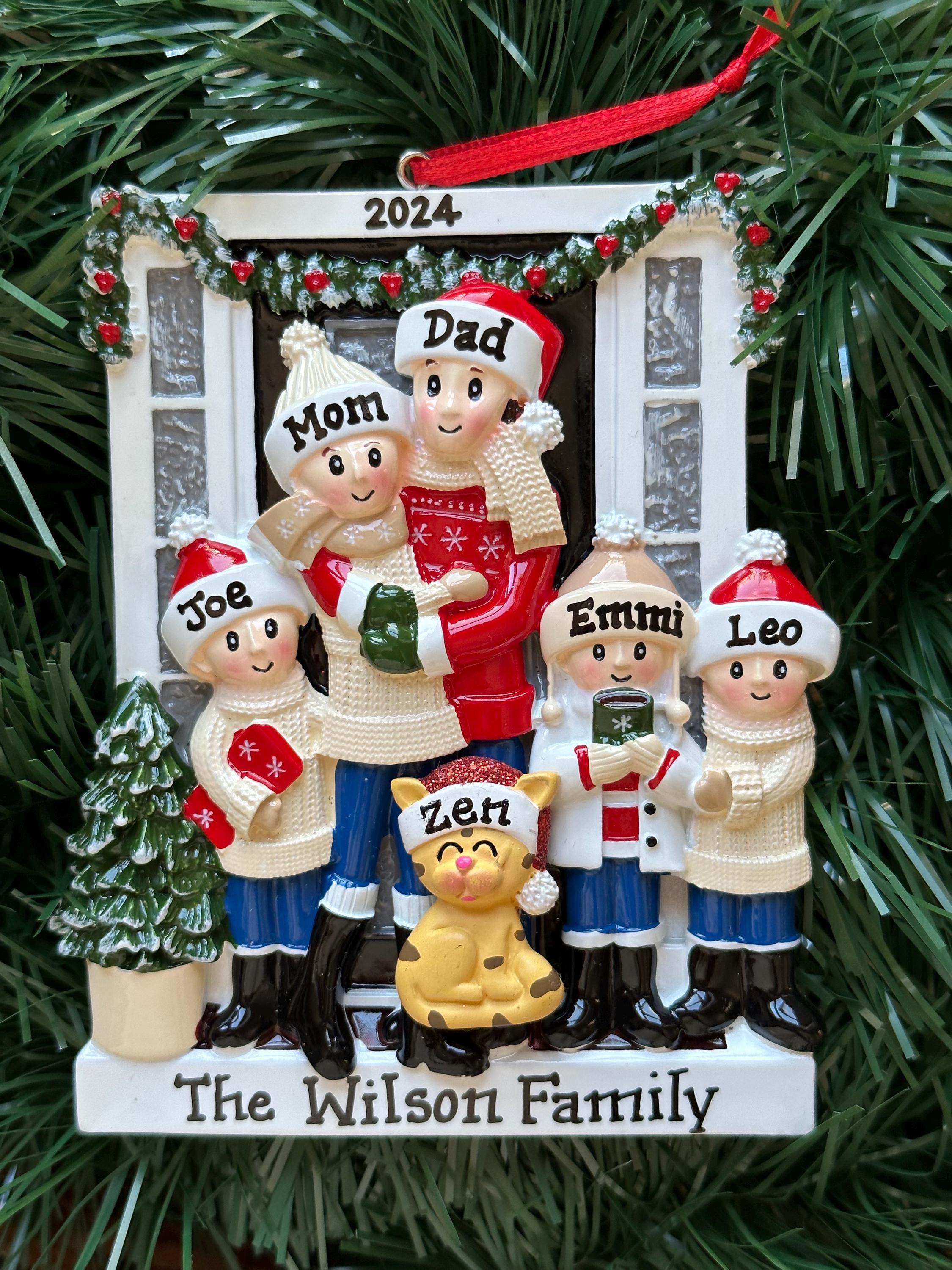 Personalized Farmhouse Family of 5 Christmas Ornament - Real Estate ...