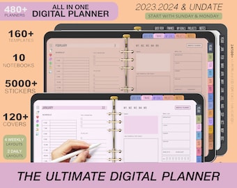 Digital Planner 2023 | Digital Planner | Undated Digital Planner | Goodnotes Planner |  Digital Planner for Ipad