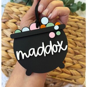 Boo basket tag for halloween basket tag for trick or treat bag tag for halloween boo basket tag spooky halloween tag cauldron tag