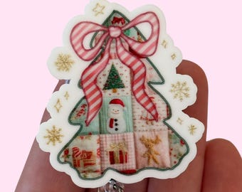 Kerst badgehaspel Gewatteerde Boom badge haspel badge haspel voor verpleegkundigen b badge haspel xray badge haspel verpleegster badge haspel leuke badge haspel