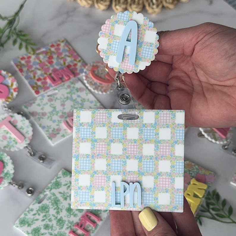Custom badge buddy for nurses badge buddy gift for nurses personalized badge buddy for ID badge buddy gift for nurse badge buddy image 14