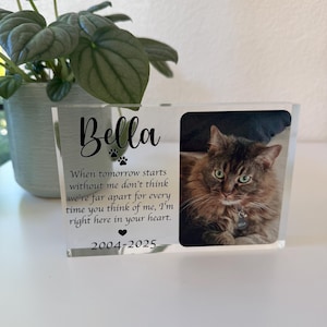 Pet memorial plaque for dog sympathy gift acrylic photo block personalized pet loss gift personalized pet memorial gift dog loss gift