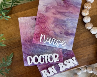 Personalized badge buddy for hospital badge buddy nurse badge buddies xray badge reapiratory badge buddy RN badge buddy teacher badge buddy