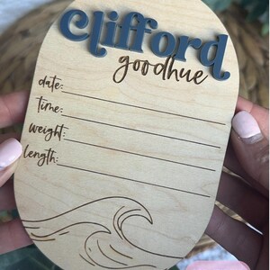 Birth Announcement Sign for Baby Name Announcement for Hospital Birth ...