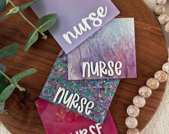 Custom badge buddy for nurses badge buddy gift for nurses personalized badge buddy for ID badge buddy gift for nurse badge buddy