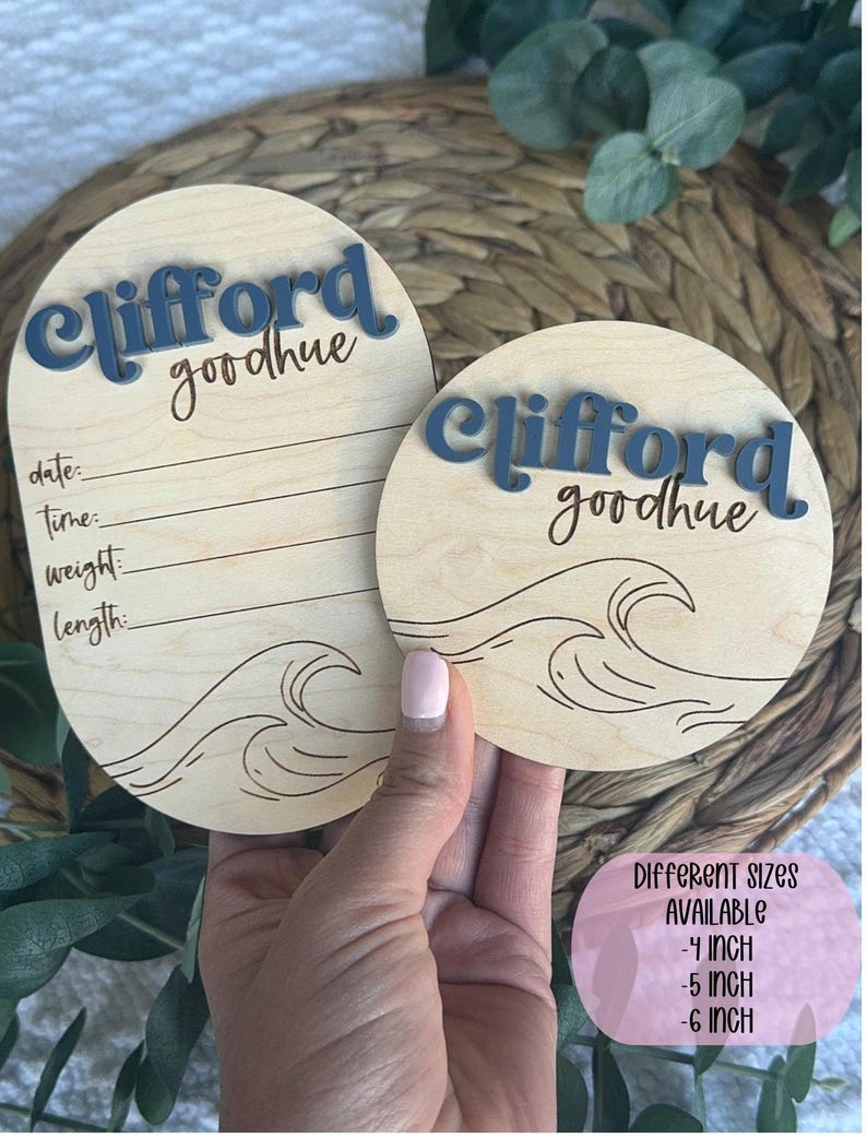 Birth Announcement Sign for Baby Name Announcement for Hospital Birth ...