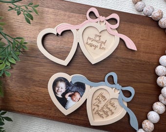 Heart Locket mothers day fridge magnet personalized fridge magnet gift for mothers day photo frame magnet for fridge gifts for grandma