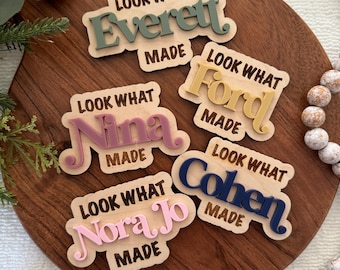 Schauen Sie, was ich gemacht habe Magnet für Kinder Kunstwerk Magnet für Kühlschrankmagnete für Kinder Kunst Magnet benutzerdefinierte Magnet für Kinder schau, was ich gemacht Magnet