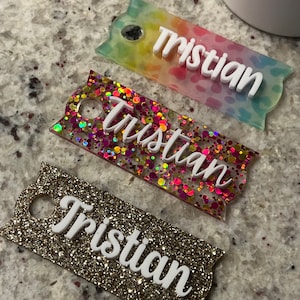 Personalized Stanley name plate for 40 oz Tumbler,  Stanley name plate, personalized name plate for stanley,