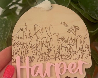 Osterkorb Anhänger Hase personalisiert Namensschild Osterkorb Geschenk für Ostern Kinder Ostern Geschenk Osternest