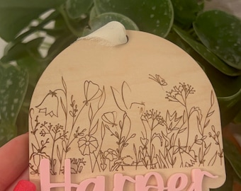 Osterkorb Anhänger Hase personalisiert Namensschild Osterkorb Geschenk für Ostern Kinder Ostern Geschenk Osternest