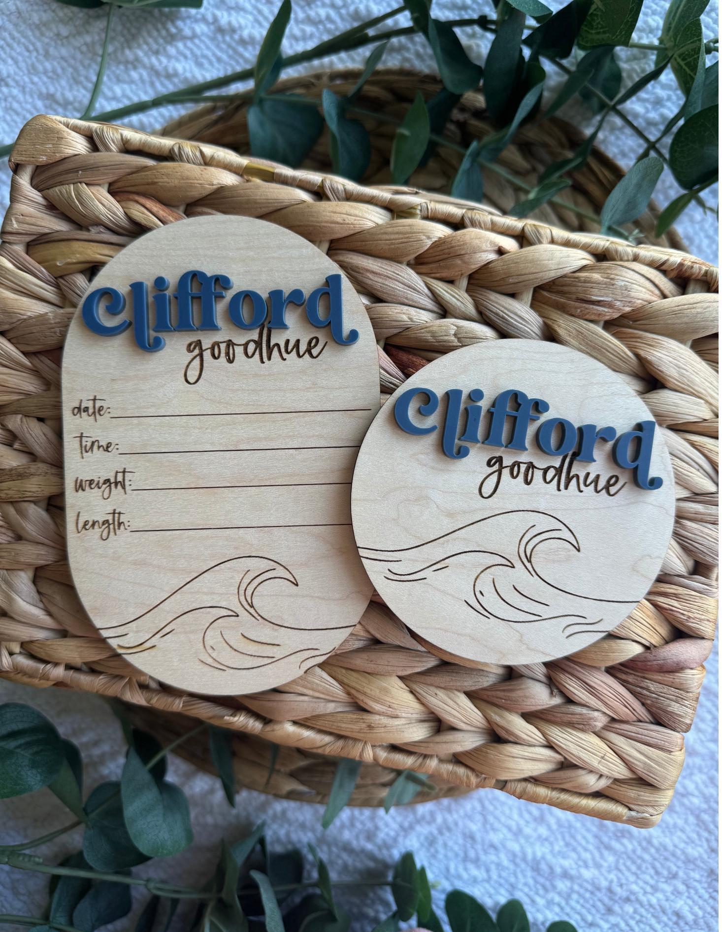 Birth Announcement Sign for Baby Name Announcement for Hospital Birth ...