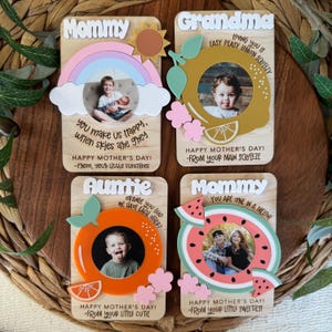 Mother&#39;s Day Fridge Photo Magnet | Fridge Magnet | Mother&#39;s Day Gift | Mom Gift | Gift for Grandma | Gift for Mom | Photo Frame