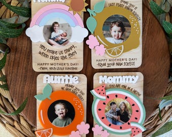 Mother's Day Fridge Photo Magnet | Fridge Magnet | Mother's Day Gift | Mom Gift | Gift for Grandma | Gift for Mom | Photo Frame