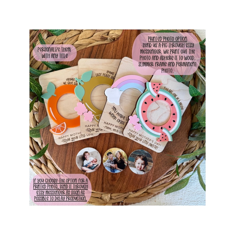 Mother's Day Fridge Photo Magnet | Fridge Magnet | Mother's Day Gift | Mom Gift | Gift for Grandma | Gift for Mom | Photo Frame image 8