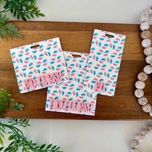 Enrouleur de badges personnalisés pour infirmières et infirmiers avec pieds de bébé pour infirmières nicu