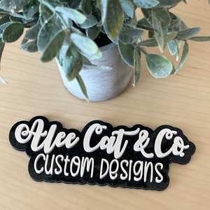 Watermark Emblem 7 Inch Physical Watermark With Two Lines, Social Media Emblems ...