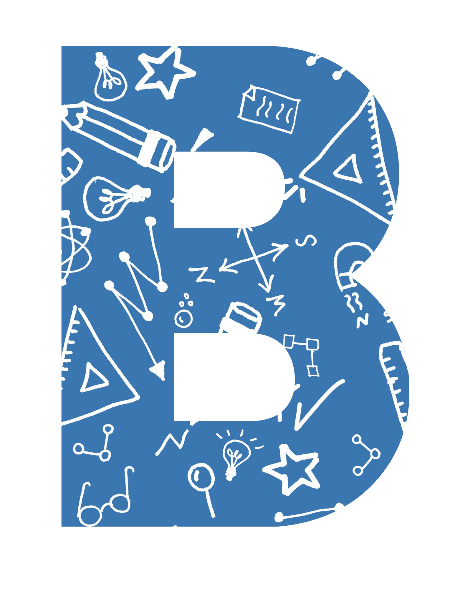 Pretty Math Letter Math Themed Bulletin Letters - Etsy