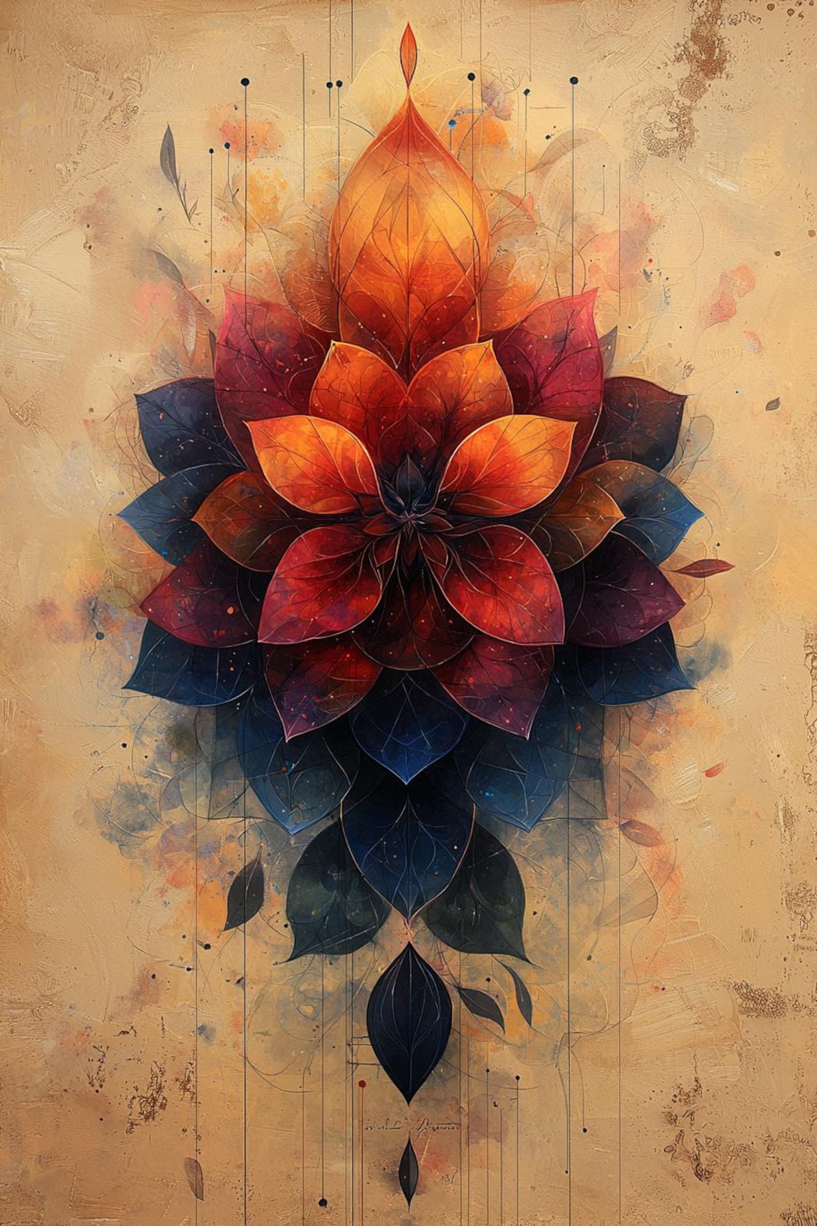 Sacred Geometry Art Print | Spiritual Wall Decor | Metaphysical Design ...
