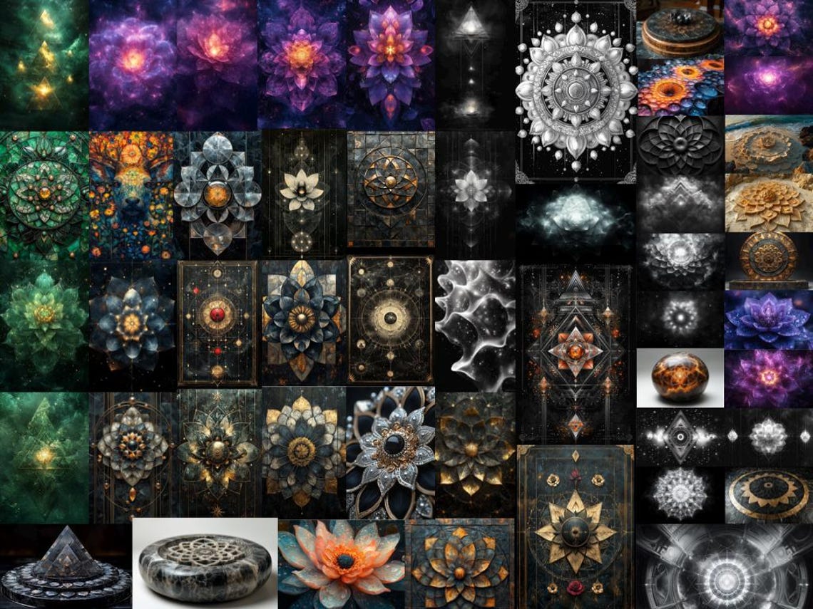 Sacred Geometry Art Print | Spiritual Wall Decor | Metaphysical Design ...